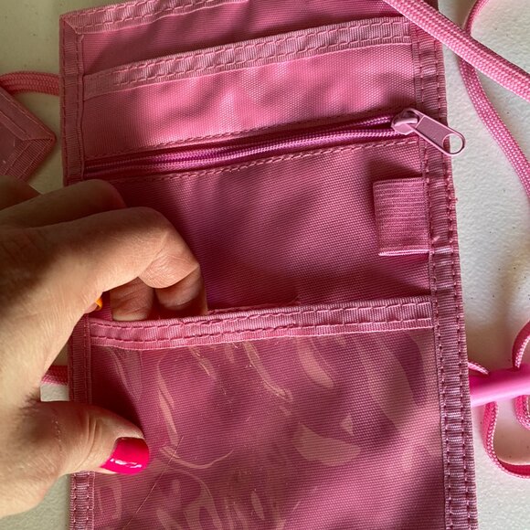 Belle Hop Pink Passport Security Pouch Anti-Theft 4+ Pockets, Separate Wallet - Picture 7 of 9